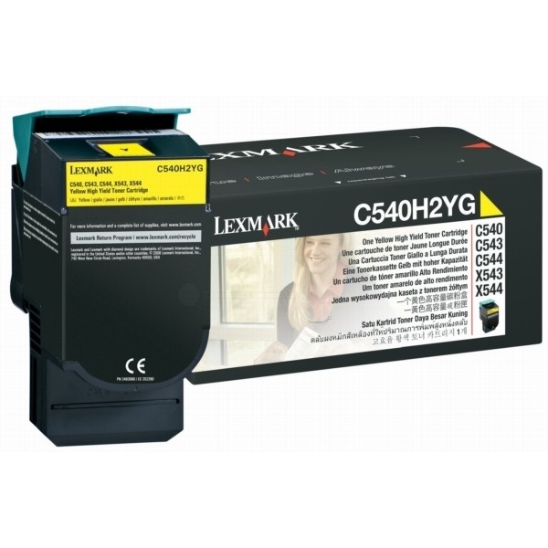 Lexmark C540H2YG Toner Yellow C540 C543 C544 C546 X548