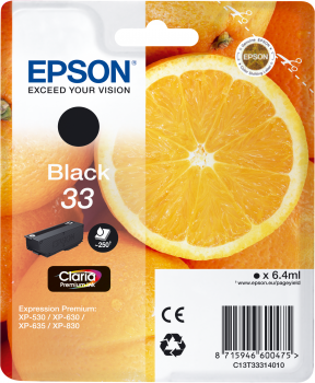 Epson Tintenpatrone T33 Photo Black für Expression Premium Epson XP-530 XP-630 XP-635 XP-830