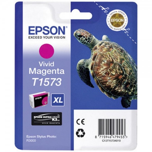 Epson Tintenpatrone T1573 XL Magenta für Epson Stylus Photo R3000