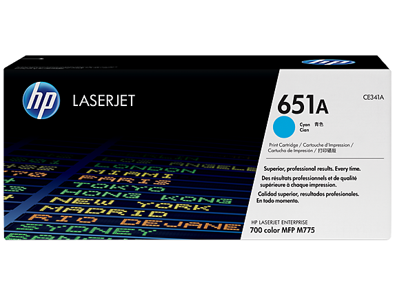 HP 651A Toner Cyan CE341A HP LaserJet Enterprise 700 color M775