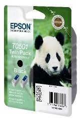 Epson Tintenpatrone T0501 Black Doppelpack für Stylus Color 400 440 460 500 600 640