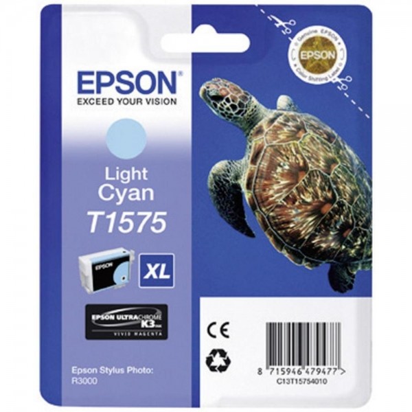 Epson Tintenpatrone T1575 XL Light Cyan für Epson Stylus Photo R3000