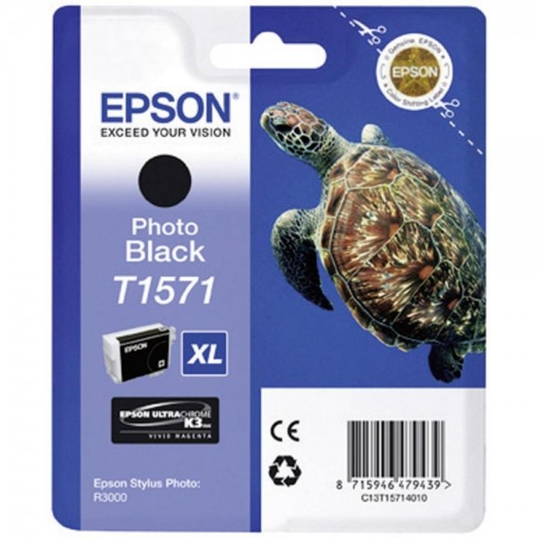 Epson Tintenpatrone T1571 XL Photo Black für Epson Stylus Photo R3000