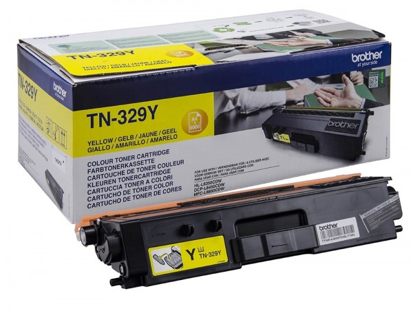 Brother TN-329Y Toner Yellow Brother DCP-L8450CDN Brother HL-L8350CDW Brother MFC-L8850CDW