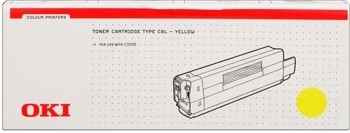 OKI Original Toner Yellow C3100 Gelb 42804513