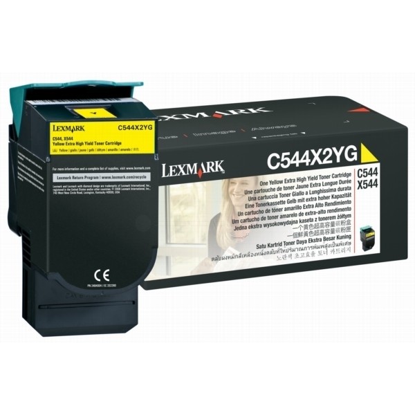 Lexmark C544 C546 X546 Toner Yellow 4.000 Seiten