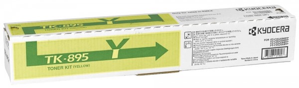 Kyocera TK-895Y Toner Yellow Kyocera FS-C8020MFP Kyocera FS-C8025 Kyocera FS-C8520 FS-C8525MFP